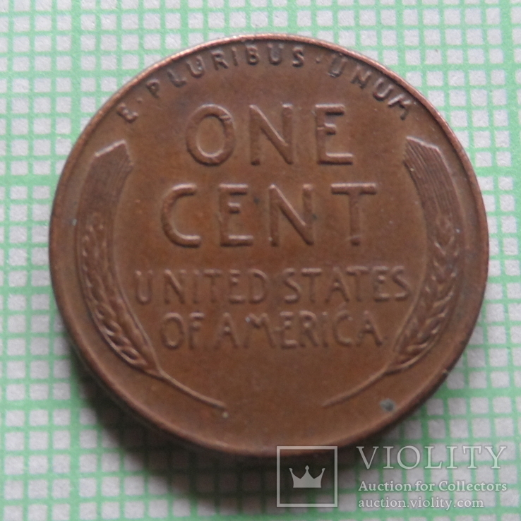 1 цент 1957  США   (Р.7.14)~, фото №2