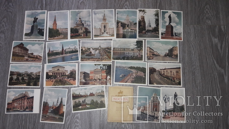 Набор открыток Москва  СССР 22 шт 1956г., фото №6