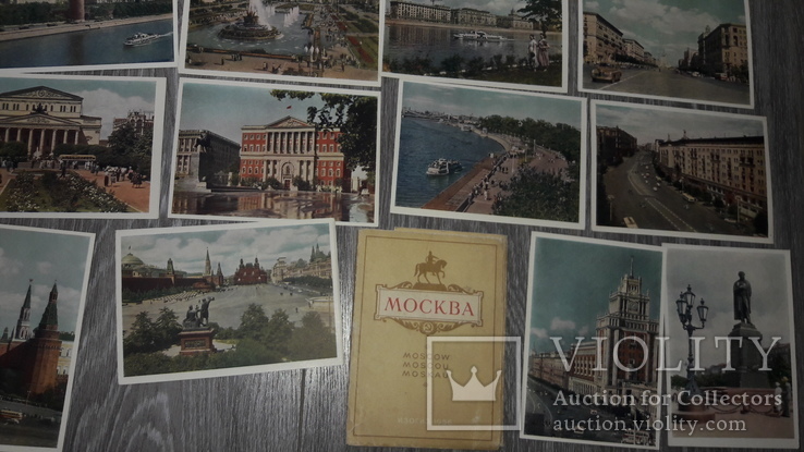Набор открыток Москва  СССР 22 шт 1956г., фото №7