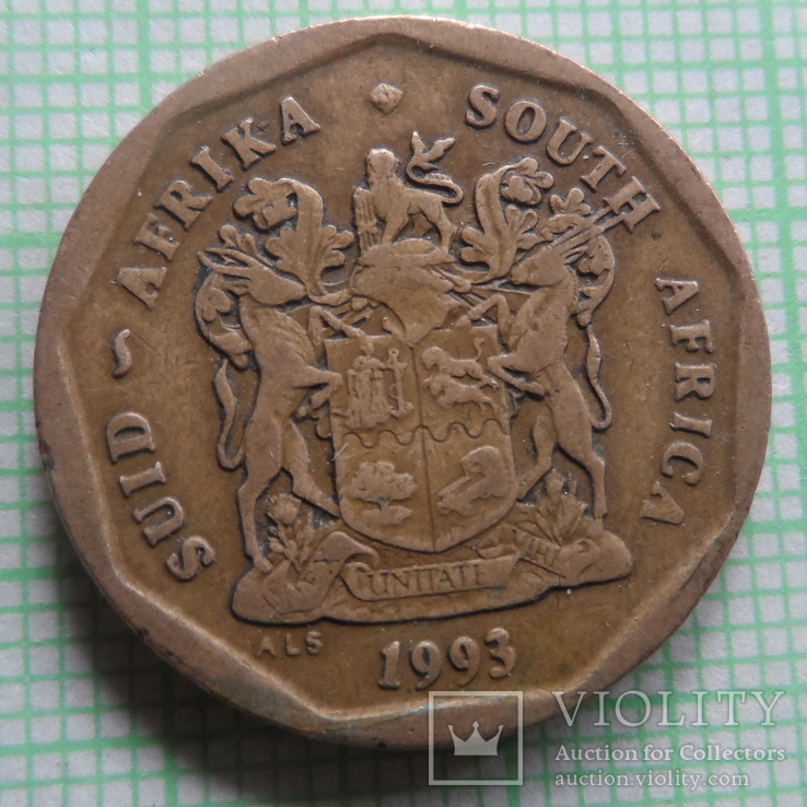 50  центов  1993  Южная Африка    (Р.7.23)~, фото №3