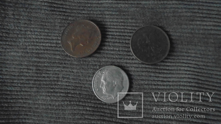 Три монеты США-Польша, фото №2