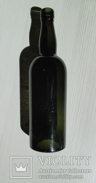 Бутылка старая винная 0,6л. + бонус маленькая, фото №2