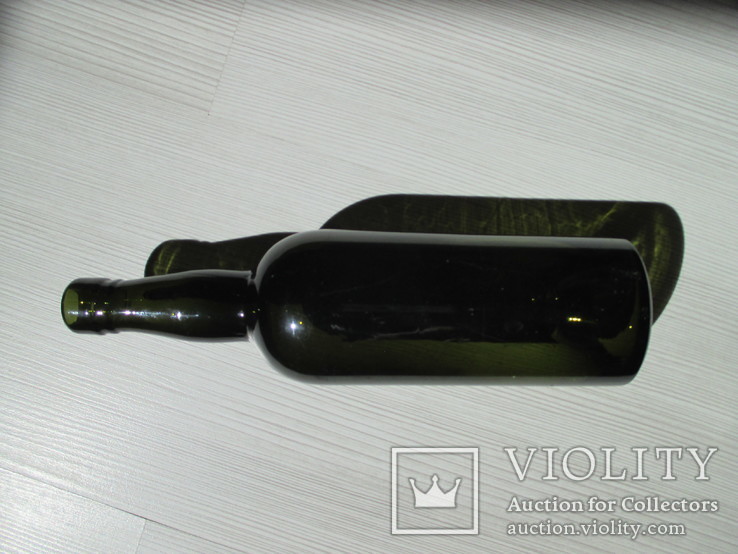Бутылка старая винная 0,6л. + бонус маленькая, фото №5