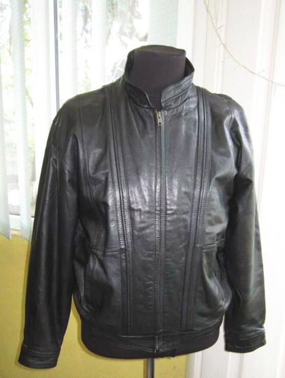 Лёгкая кожаная мужская куртка C&amp;A. Лот 540, photo number 3