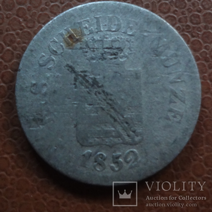 1 ньюгрошен 10 пфеннигов  1852 Саксен-Альбертин  серебро      (М.1.21)~, фото №3