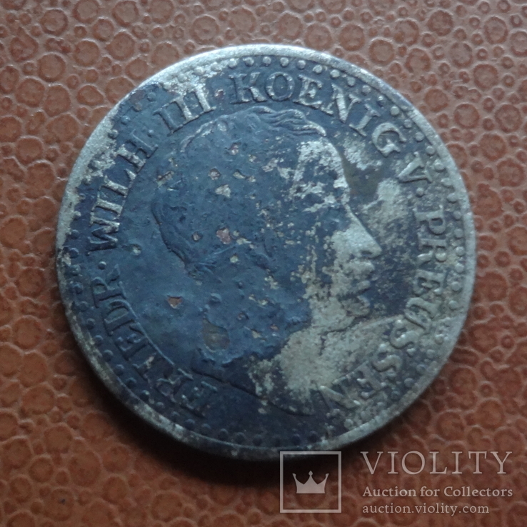 1 ЗИЛЬБЕРГРОШ 1825  Германия  серебро    (М.1.44)~, фото №3