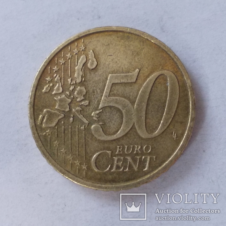 Австрия 50 евроцентов 2002 года., фото №5