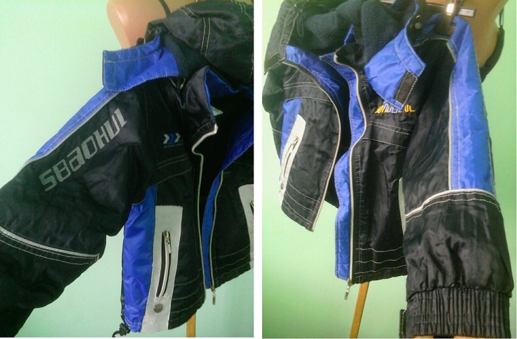 Детская куртка ветровка SBI fashion, синтепон, флис, фото №6