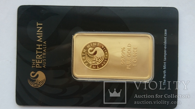 Банковский слиток золота 1 унция 31,1грамм 999,9 пробы., фото №2