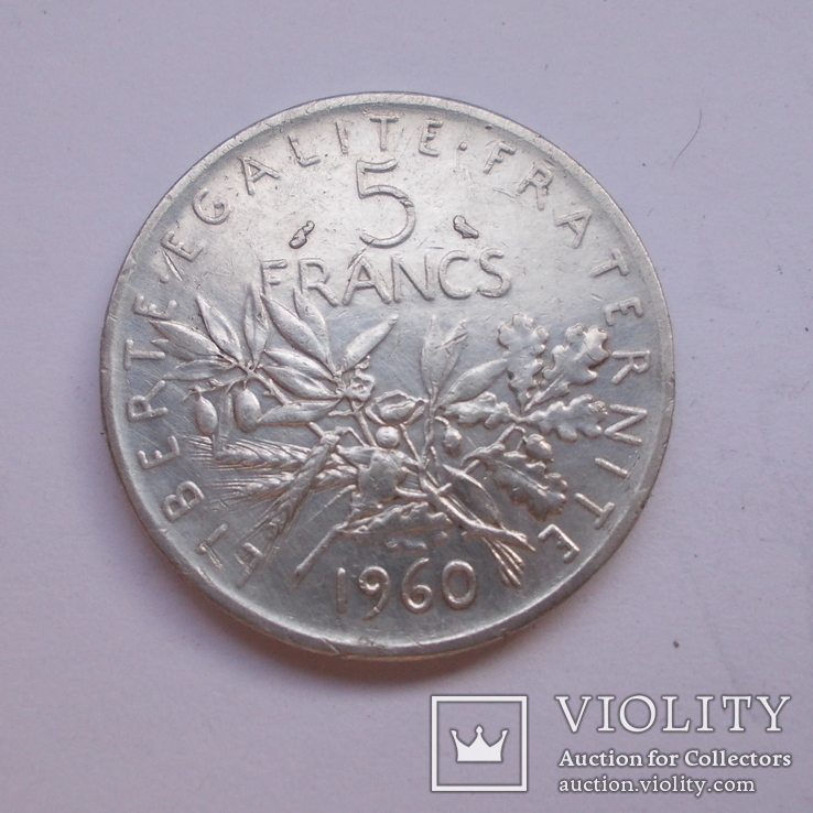 Франция 5 франков 1960 года., фото №4