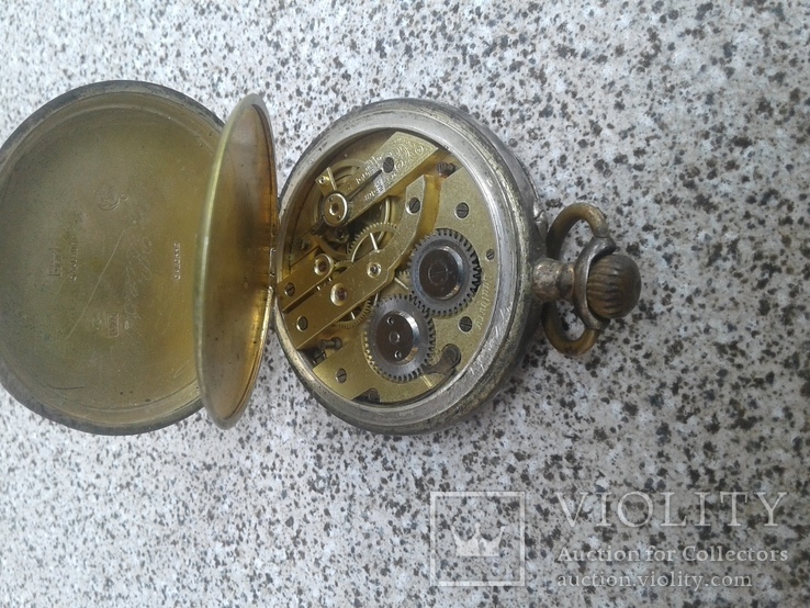 Старинные часы в серебряном корпусе, фото №3