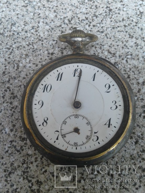 Старинные часы в серебряном корпусе, фото №2