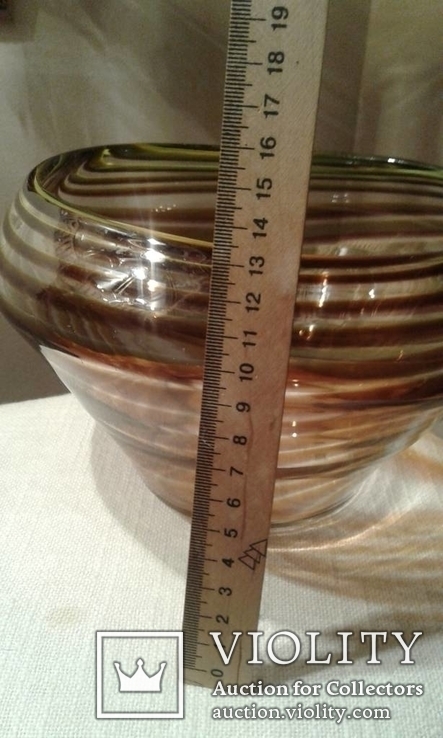 Две вазы гутное стекло - 70 г.г., фото №8