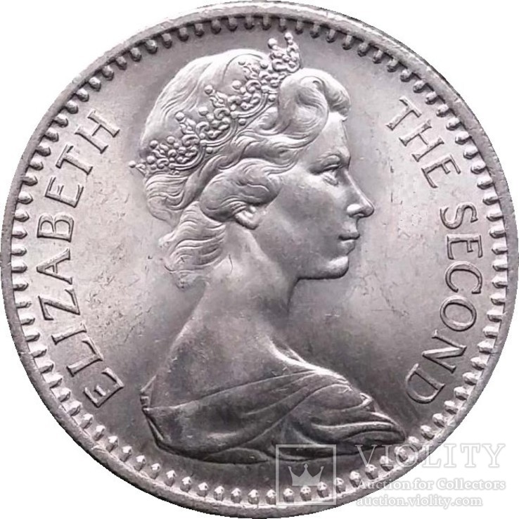 Родезия. 2 шиллинга 6 пенсов = 25 центов 1964 г. UNC, фото №2