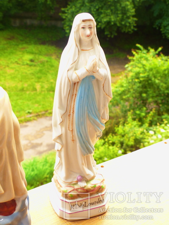 Статуэтка "Дева Мария" Италия - фарфор - Lady of Lourdes - 30 см, фото №5