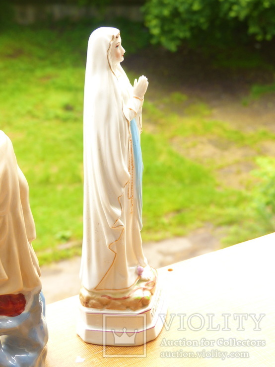 Статуэтка "Дева Мария" Италия - фарфор - Lady of Lourdes - 30 см, фото №6