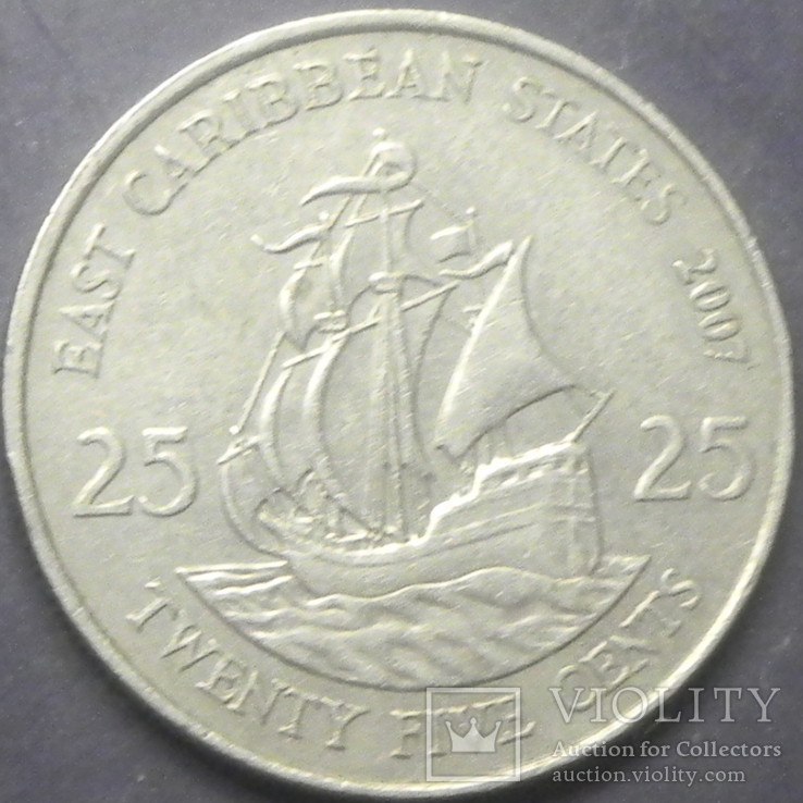 25 центів Східні Карибські штати 2007, фото №2