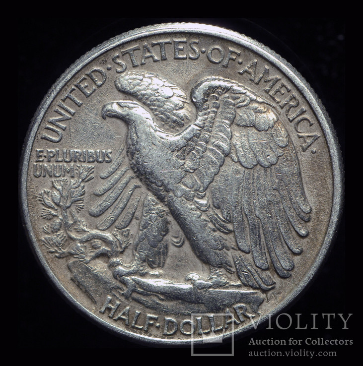 США 1-2 доллара 1944 серебро