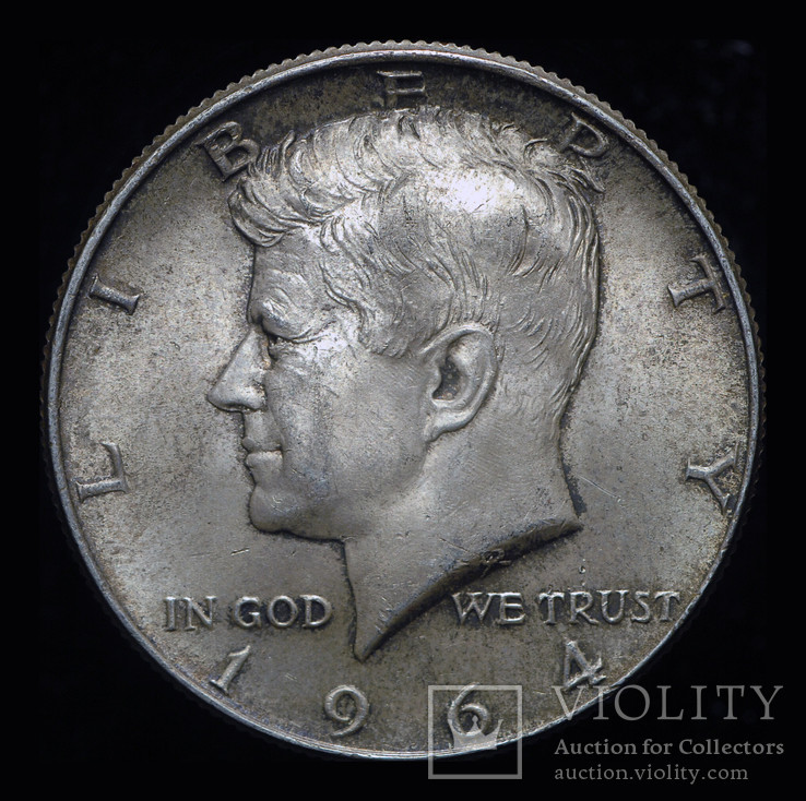 США халф 1964 Unc серебро 900 проба