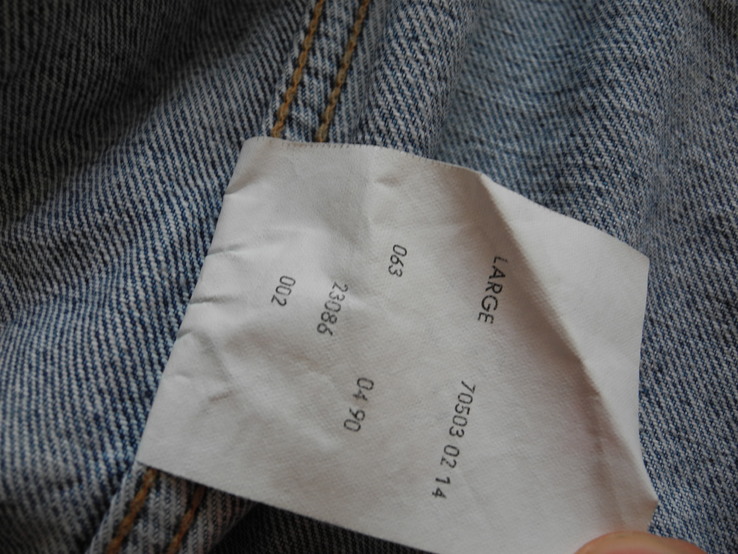 Куртка джинсовая Levis р. L, фото №8