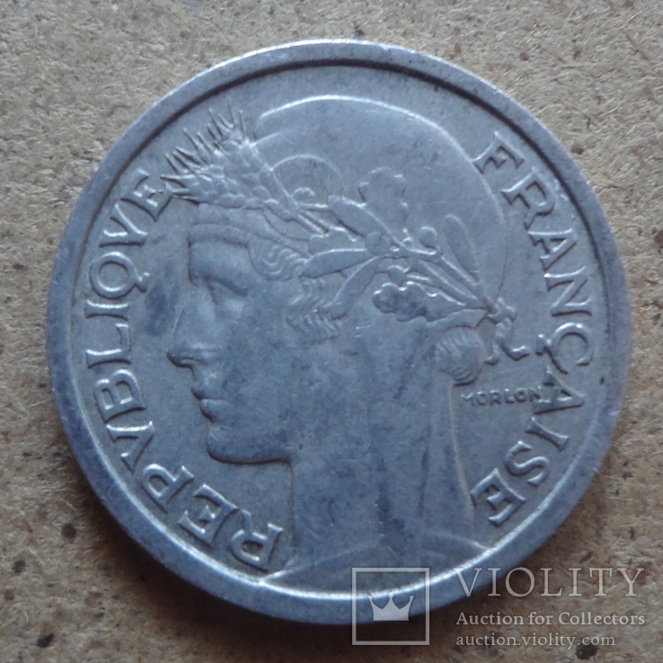 1 франк 1950  Франция   (К.18.3)~, фото №3