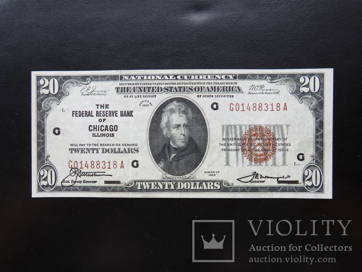 20 долларов 1929 год США Chicago