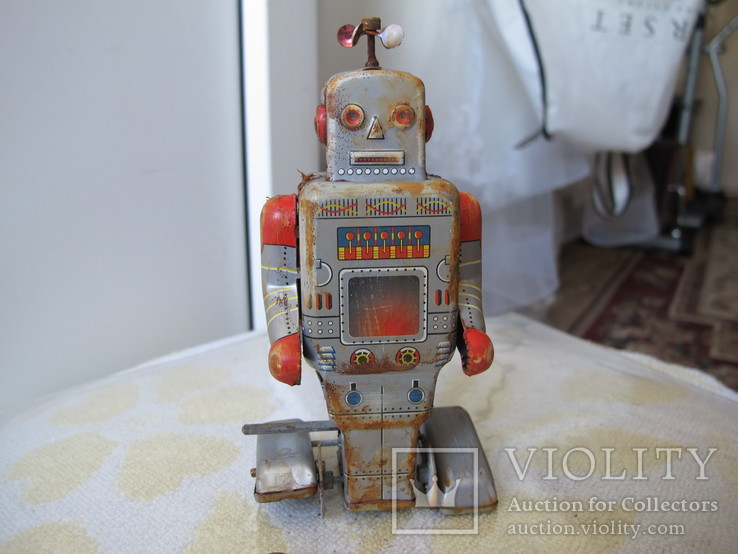 Робот заводная игрушка Старая, фото №2