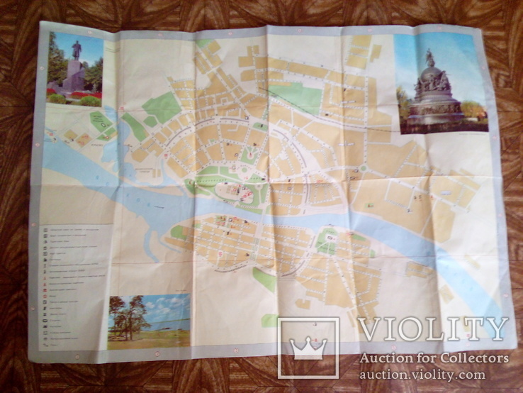 Новгород, туристская схема, изд, ГУГК 1974г, фото №6