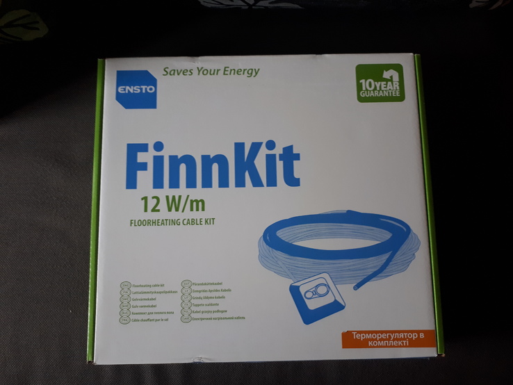 Теплый пол Ensto Finnkit 470Вт+терморегулятор, фото №2