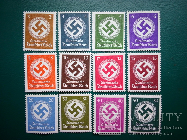1934-1938 р.р. повні серії службові MH