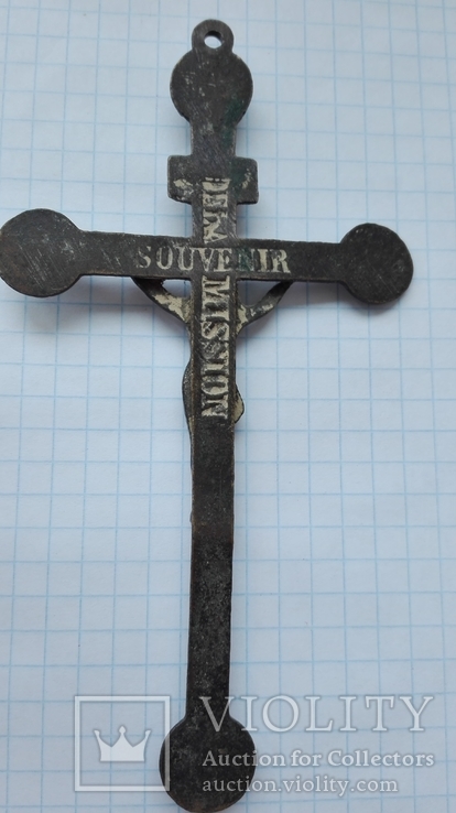 Большой старый крест распятие, фото №9
