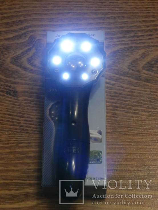 Лупа с подсветкой Magnifier Jewelry TH-600553 Увеличения 30 крат, фото №4
