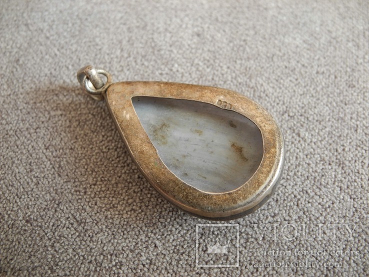 Серебряный кулон с камнем (серебро 925 пр, вес 19,2 гр), фото №4