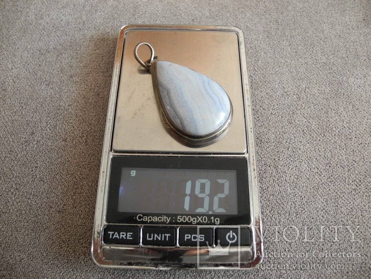 Серебряный кулон с камнем (серебро 925 пр, вес 19,2 гр), фото №8