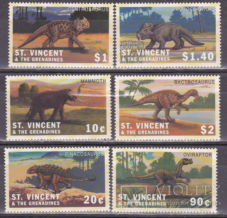 Сент Винсент и Гренадины Динозавры MNH