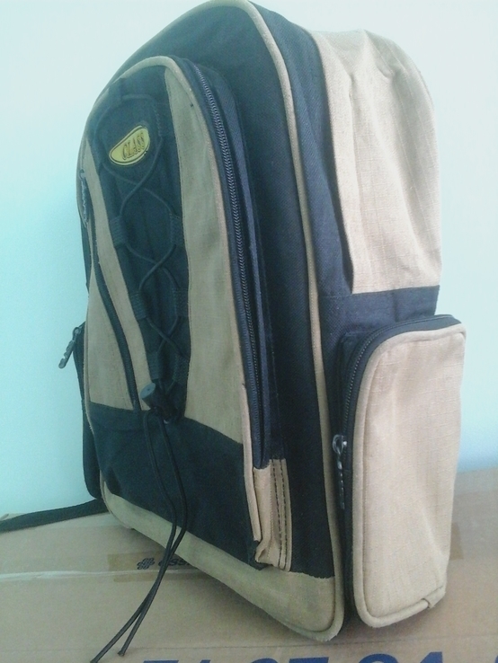 Брезентовый рюкзак Class, 38×34×12, для пикников, школы, фото №4