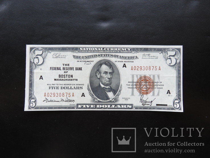 5 долларов 1929 год США