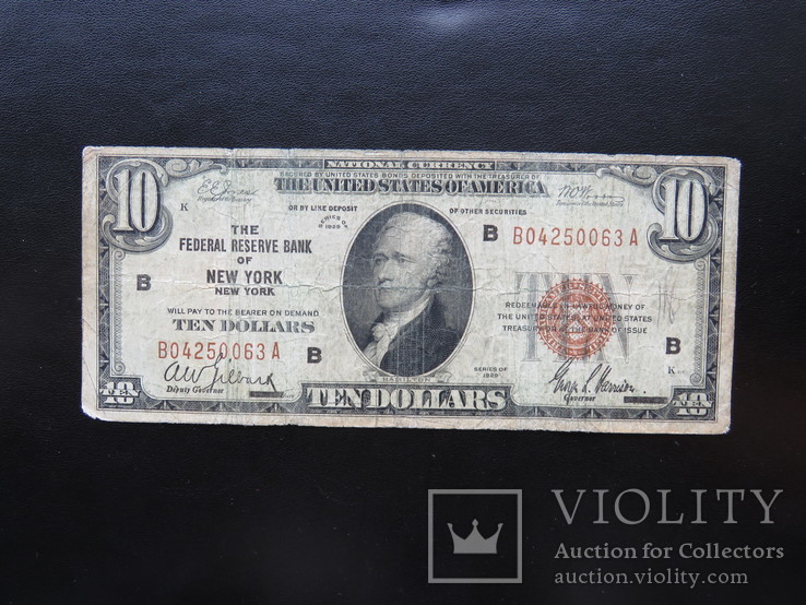 10 долларов 1929 год США New York