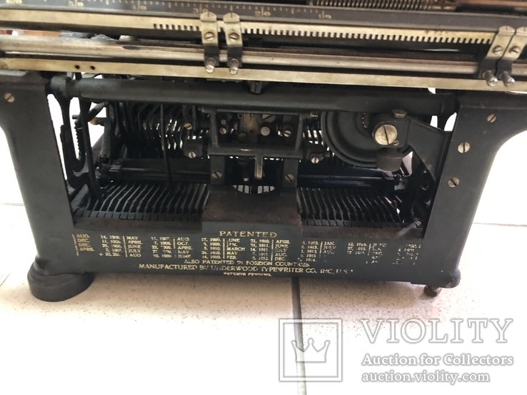 Старинная печатная машинка Ундервуд, фото №9