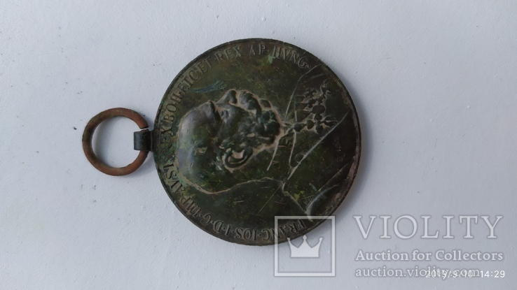 Австро-Венгрия бронзовая медаль 50-летия правления Франца Иосифа, фото №4