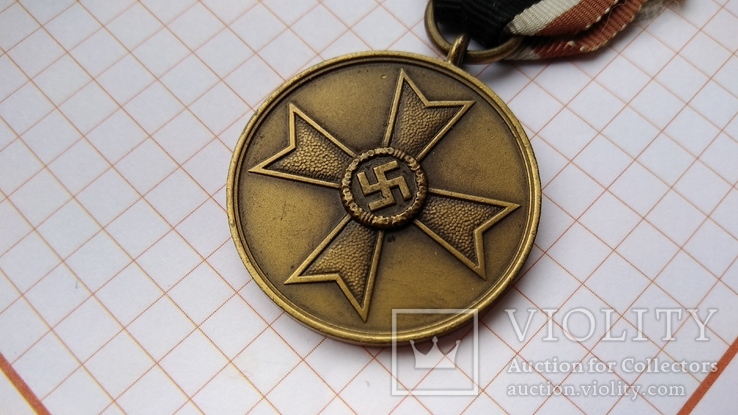Медаль KVK без мечей тяж.метал 1939г., фото №11