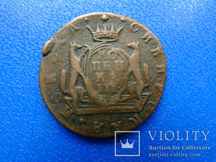 Сибирская монета. Копейка. 1778 КМ., фото №4