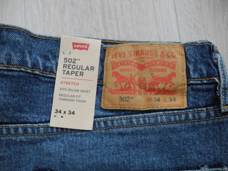 Джинсы Levis 502 34/34 ( Mexico USA ) НОВОЕ, numer zdjęcia 3