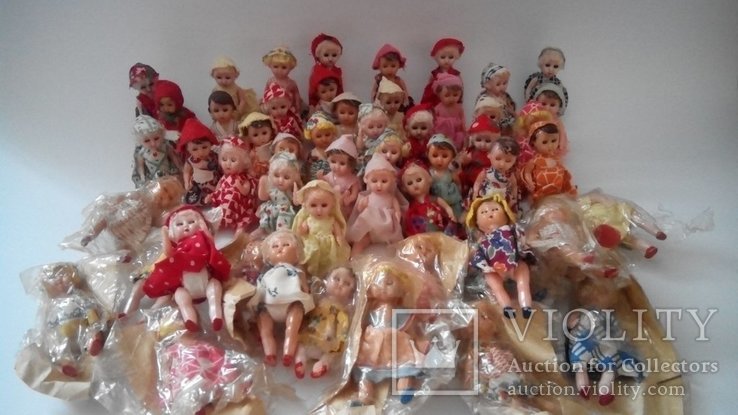  Микро куклы куколки 52шт 8см спящие глаза Польша, фото №7