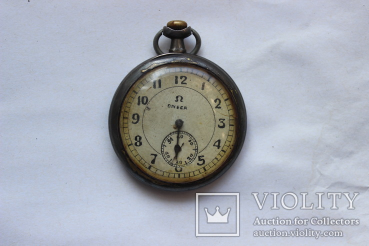 Часы Омега под ремонт корпус серебро, фото №2