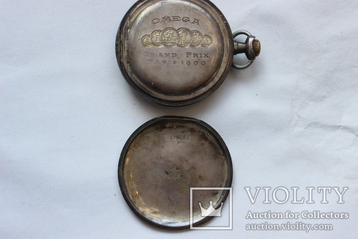 Часы Омега под ремонт корпус серебро, фото №3