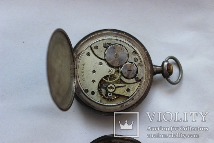 Часы Омега под ремонт корпус серебро, фото №4