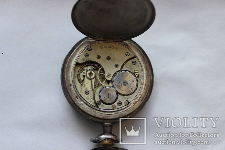Часы Омега под ремонт корпус серебро, фото №5
