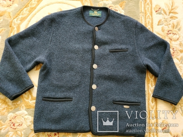 Шерстяной плотный пиджак-куртка Giesswein Австрия р.50