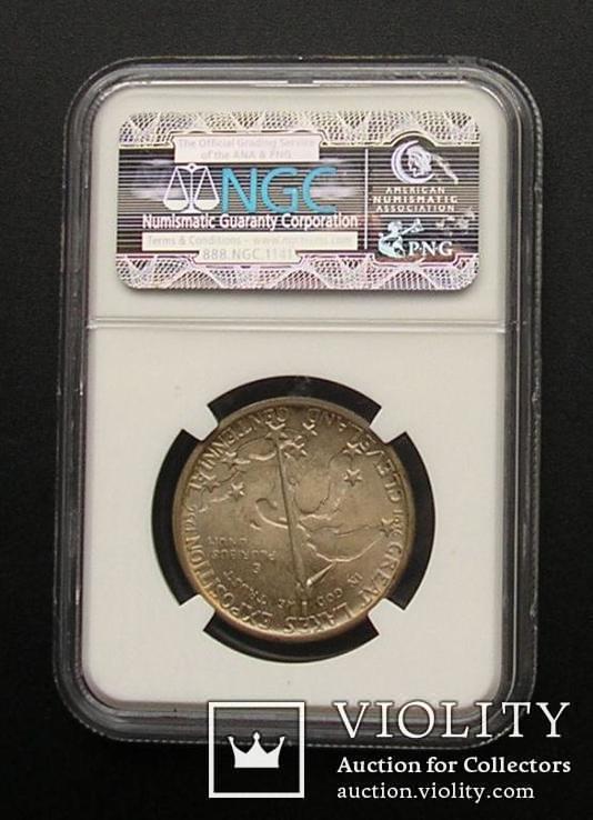 США 50 центов пол-доллара 1936 Кливленд Half Dollar NGC MS 65 Silver, фото №3